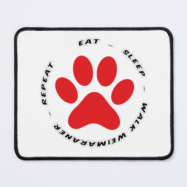 Item preview, eat sleep walk weimaraner repeat funny dog walking designed and sold by randomdogshirt.