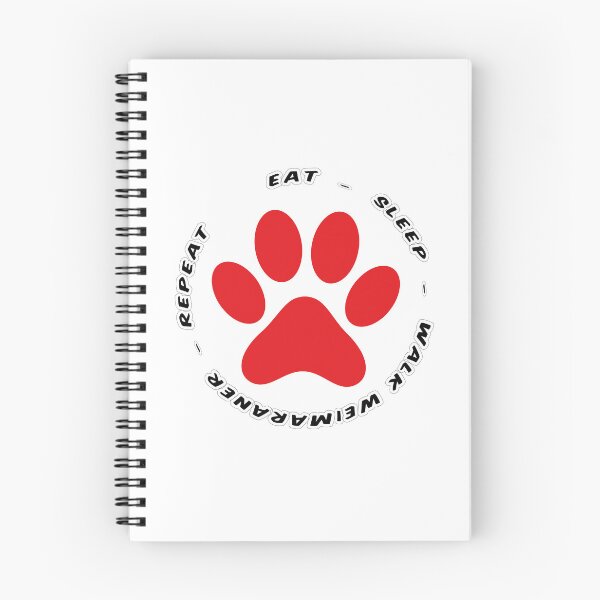 Item preview, eat sleep walk weimaraner repeat funny dog walking designed and sold by randomdogshirt.