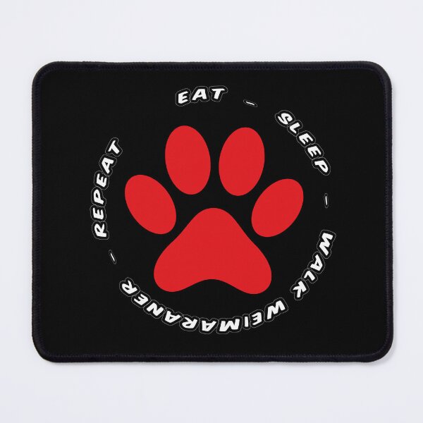 Item preview, eat sleep walk weimaraner repeat funny dog walking designed and sold by randomdogshirt.