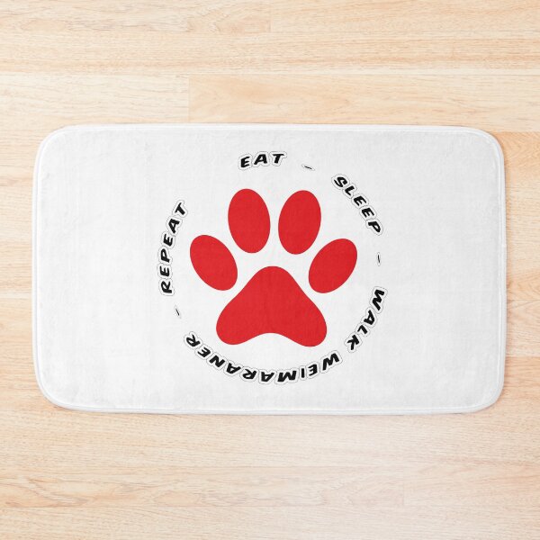 Item preview, eat sleep walk weimaraner repeat funny dog walking designed and sold by randomdogshirt.