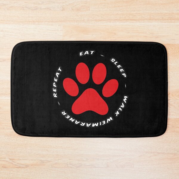 Item preview, eat sleep walk weimaraner repeat funny dog walking designed and sold by randomdogshirt.