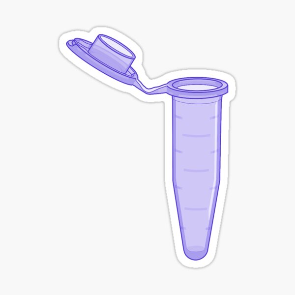 "Purple Centrifuge Tube" Sticker for Sale by emmacatwheels Redbubble