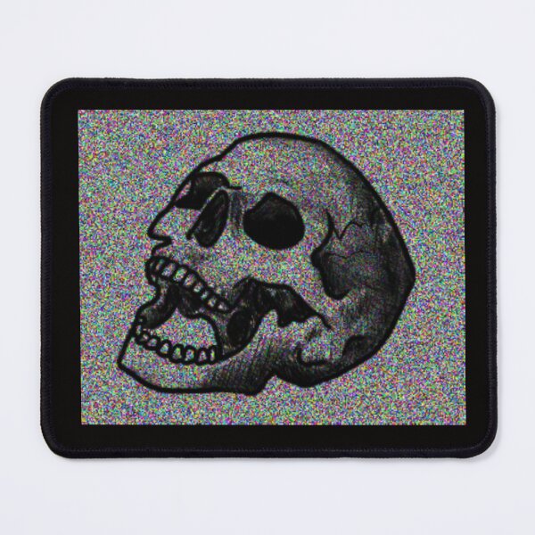 Item preview, TV static laughing skull designed and sold by AngelikaLau.