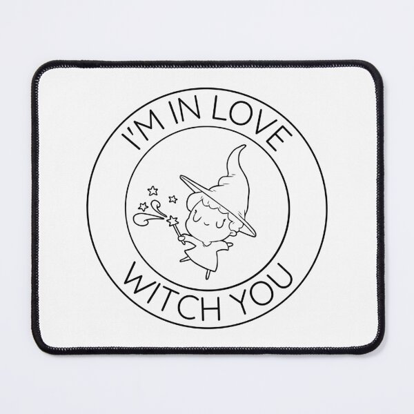 Item preview, I'm in love witch you! Halloween 2022 Cute witch pun design designed and sold by to-esu.
