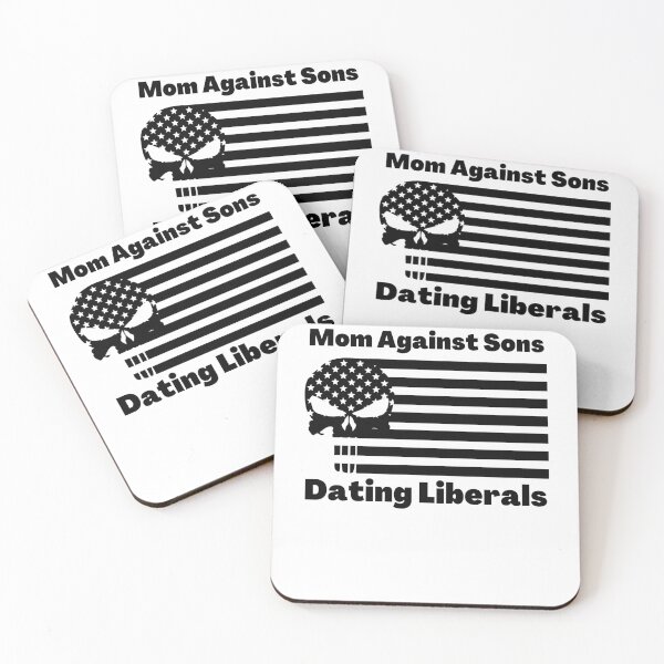 Item preview, Mom Against Sons Dating Liberals USA Flag Skeleton   designed and sold by Norstyle.
