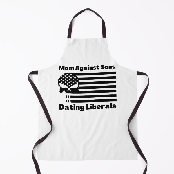 Item preview, Mom Against Sons Dating Liberals USA Flag Skeleton designed and sold by Norstyle.