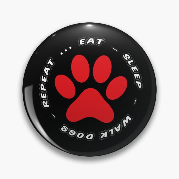 Item preview, eat sleep walk dogs repeat funny dog walking designed and sold by randomdogshirt.