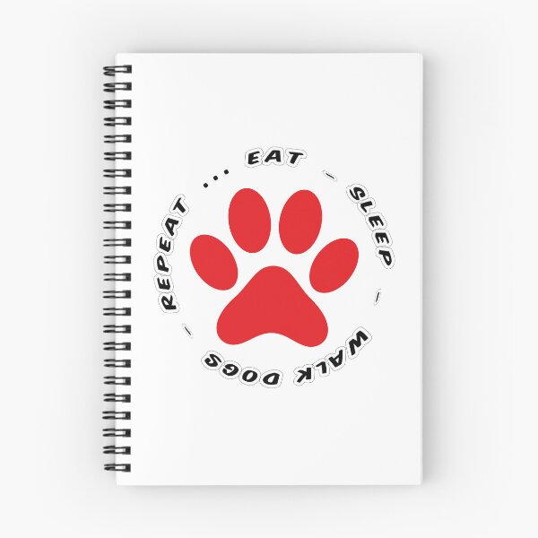 Item preview, eat sleep walk dogs repeat funny dog walking designed and sold by randomdogshirt.