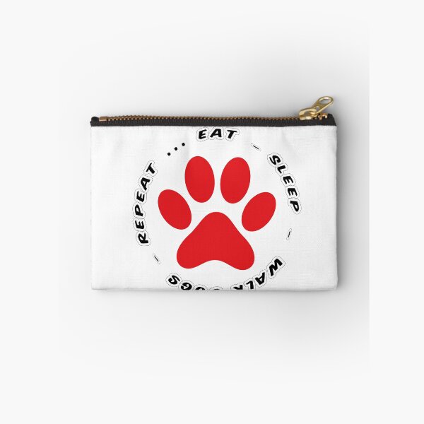 Item preview, eat sleep walk dogs repeat funny dog walking designed and sold by randomdogshirt.