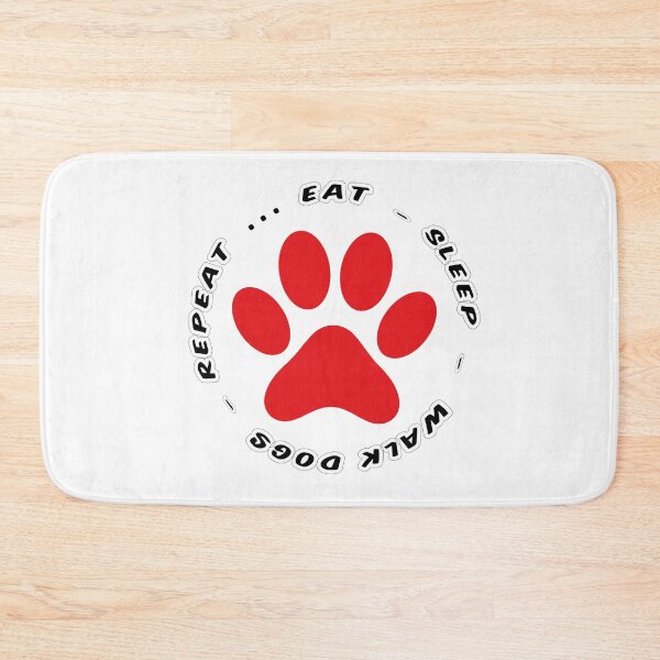 Item preview, eat sleep walk dogs repeat funny dog walking designed and sold by randomdogshirt.