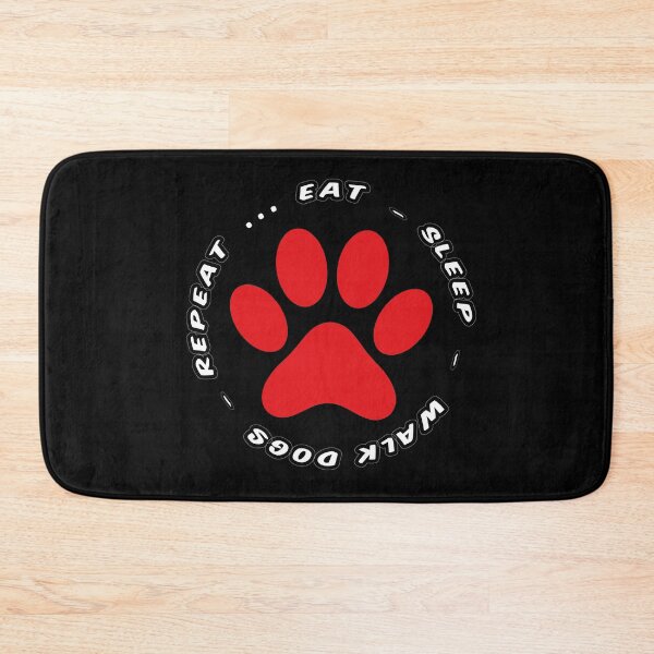 Item preview, eat sleep walk dogs repeat funny dog walking designed and sold by randomdogshirt.