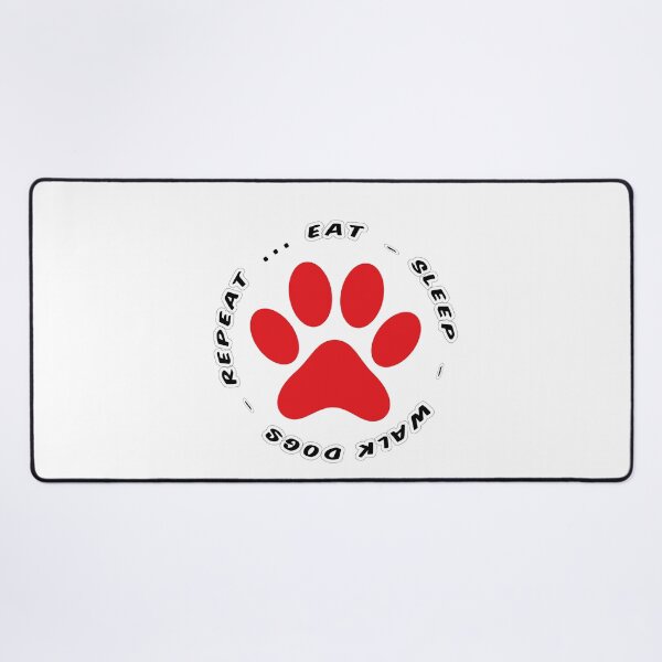Item preview, eat sleep walk dogs repeat funny dog walking designed and sold by randomdogshirt.