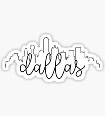 Stadtbild Umriss - Dallas Sticker