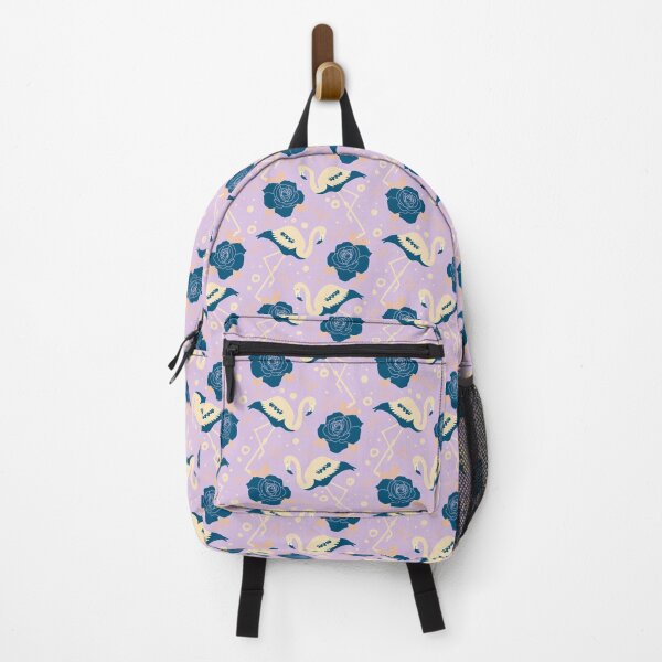 Item preview, Flamingos and Roses in Cream and Blue Pattern designed and sold by Trinket-Trickster.