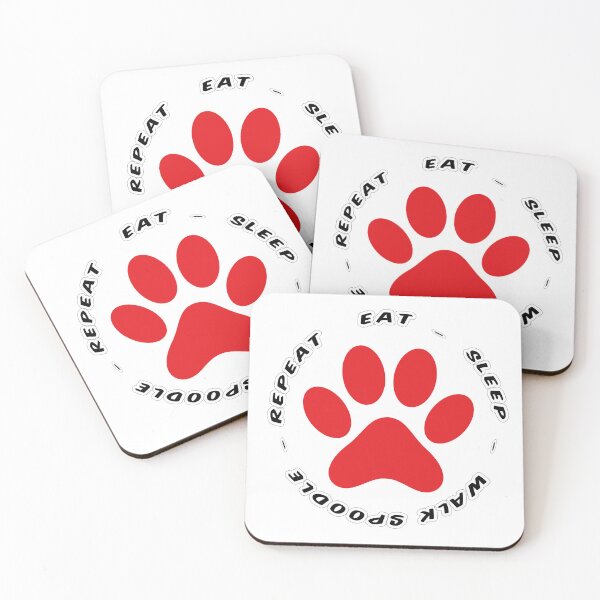 Item preview, eat sleep walk spoodle repeat funny dog walking designed and sold by randomdogshirt.