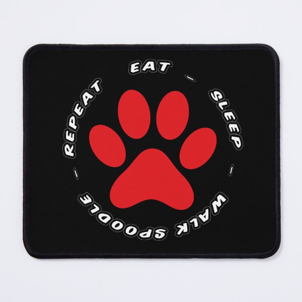 Item preview, eat sleep walk spoodle repeat funny dog walking designed and sold by randomdogshirt.