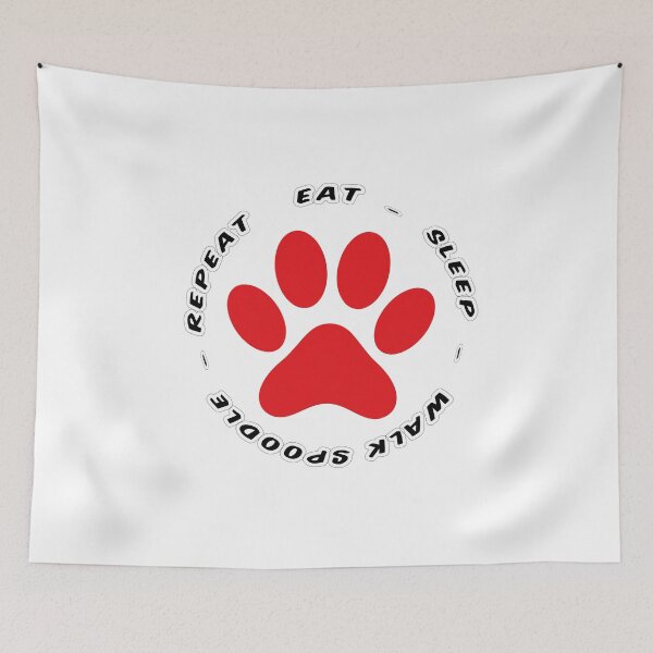 Item preview, eat sleep walk spoodle repeat funny dog walking designed and sold by randomdogshirt.