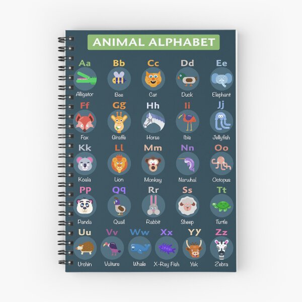 Aperçu de l'œuvre Alphabet des animaux créée et vendue par MyFirstPrinting.