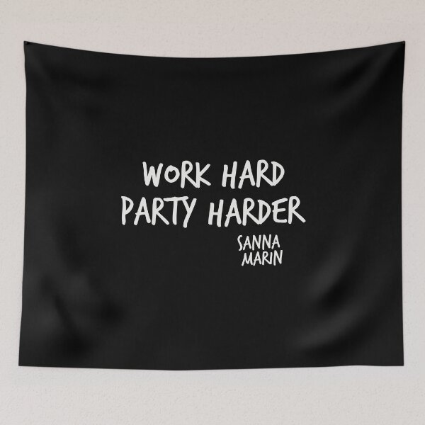 Item preview, Work Hard Party Harder Finnish Style designed and sold by ShineEyePirate.