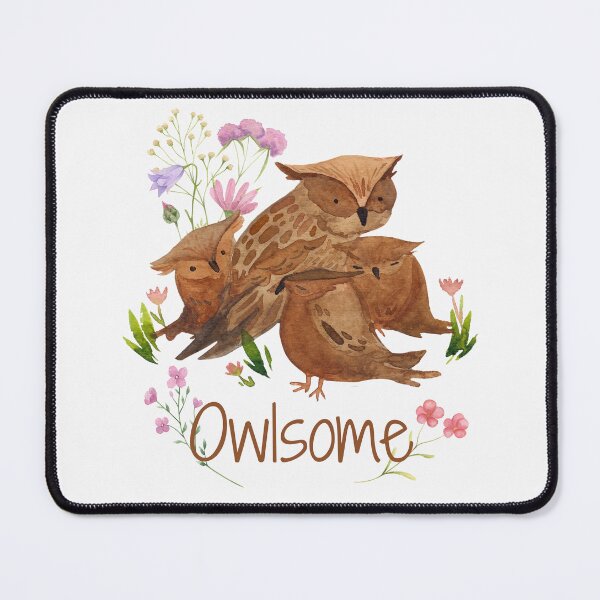 Item preview, Owlsome Family Of Owls Colorful Illustration Design designed and sold by EarthArtDesigns.