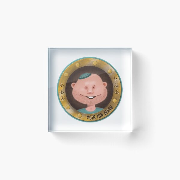 Item preview, Moin min Deern (with green background) designed and sold by FrauBlaschi.