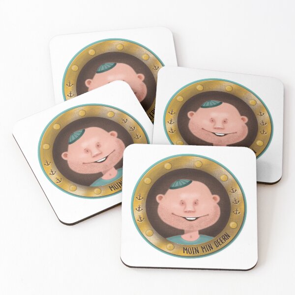 Item preview, Moin min Deern (with green background) designed and sold by FrauBlaschi.