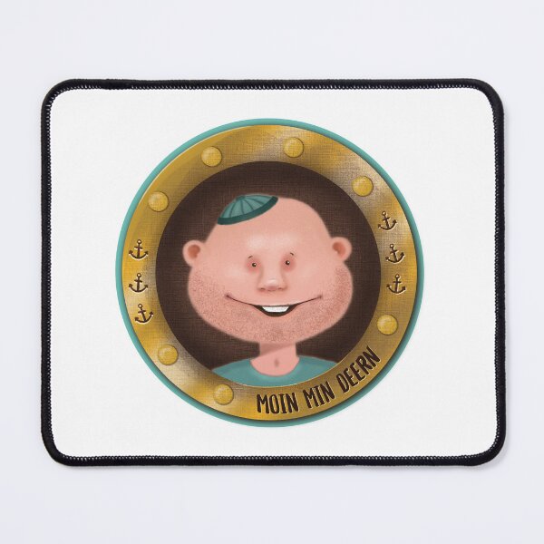 Item preview, Moin min Deern (with green background) designed and sold by FrauBlaschi.