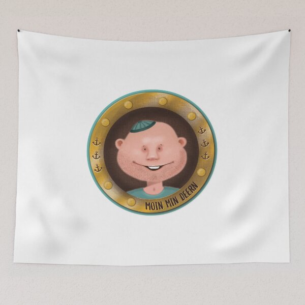 Item preview, Moin min Deern (with green background) designed and sold by FrauBlaschi.