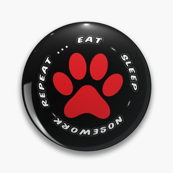Item preview, eat sleep nosework repeat funny dog walking designed and sold by randomdogshirt.