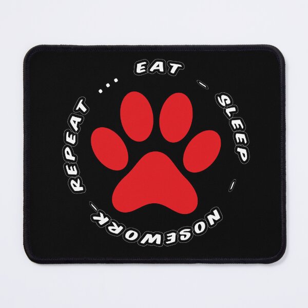 Item preview, eat sleep nosework repeat funny dog walking designed and sold by randomdogshirt.