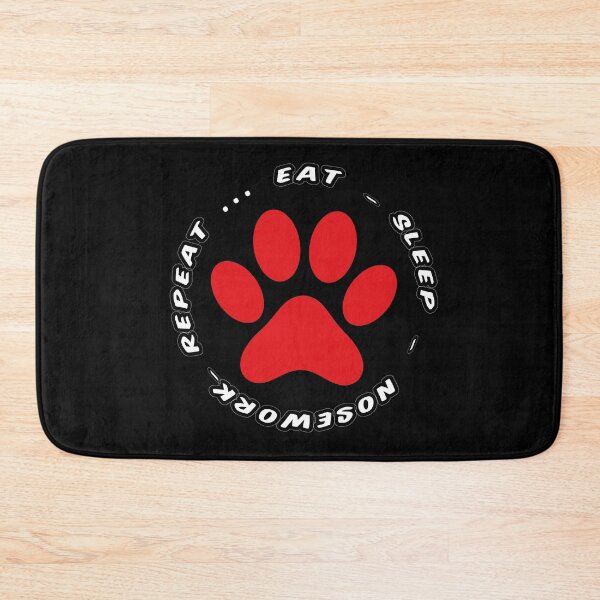 Item preview, eat sleep nosework repeat funny dog walking designed and sold by randomdogshirt.