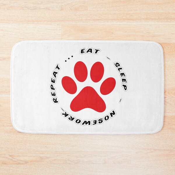 Item preview, eat sleep nosework repeat funny dog walking designed and sold by randomdogshirt.
