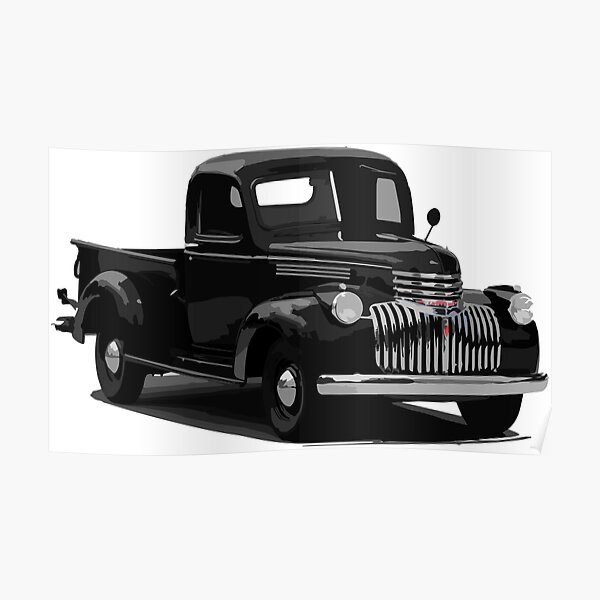 1946 Antique Chevy 3100 Pickup Truck Poster For Sale By Fromthe8tees Redbubble 2554