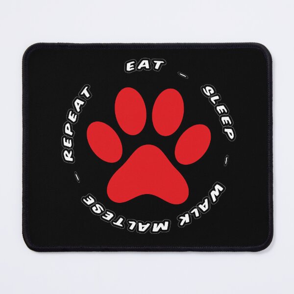 Item preview, eat sleep walk maltese repeat funny dog walking designed and sold by randomdogshirt.