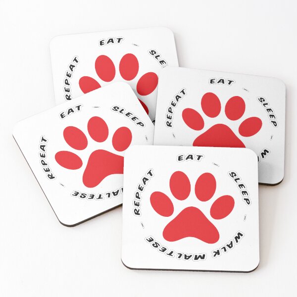 Item preview, eat sleep walk maltese repeat funny dog walking designed and sold by randomdogshirt.