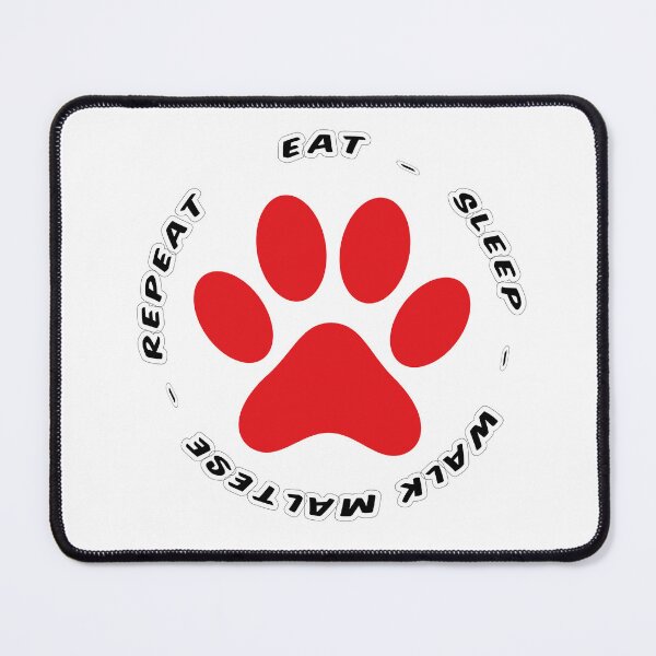 Item preview, eat sleep walk maltese repeat funny dog walking designed and sold by randomdogshirt.