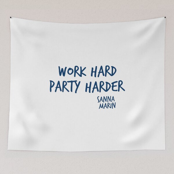 Item preview, Work Hard Party Harder Finnish Style designed and sold by ShineEyePirate.