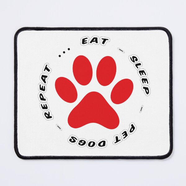 Item preview, eat sleep pet dogs repeat funny dog lovers designed and sold by randomdogshirt.