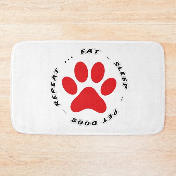 Item preview, eat sleep pet dogs repeat funny dog lovers designed and sold by randomdogshirt.