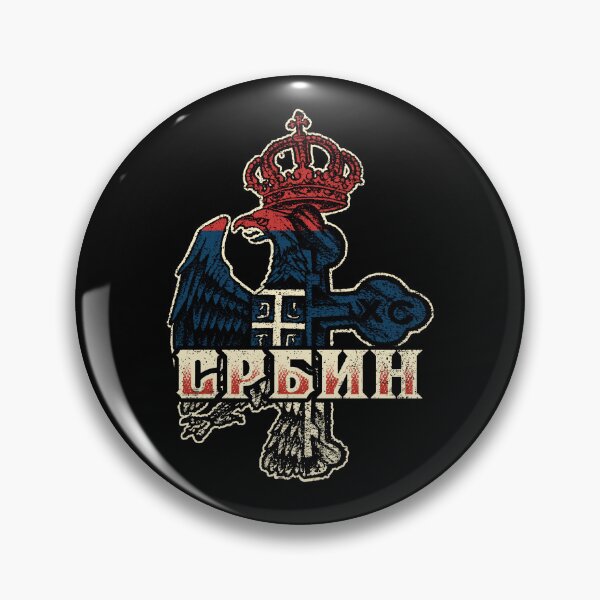 Item preview, Serbia Coat of Arms Flag Eagle Cross Serbian Cyrillic designed and sold by Mila1946.