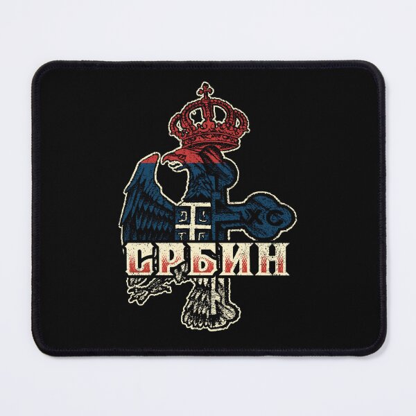 Item preview, Serbia Coat of Arms Flag Eagle Cross Serbian Cyrillic designed and sold by Mila1946.