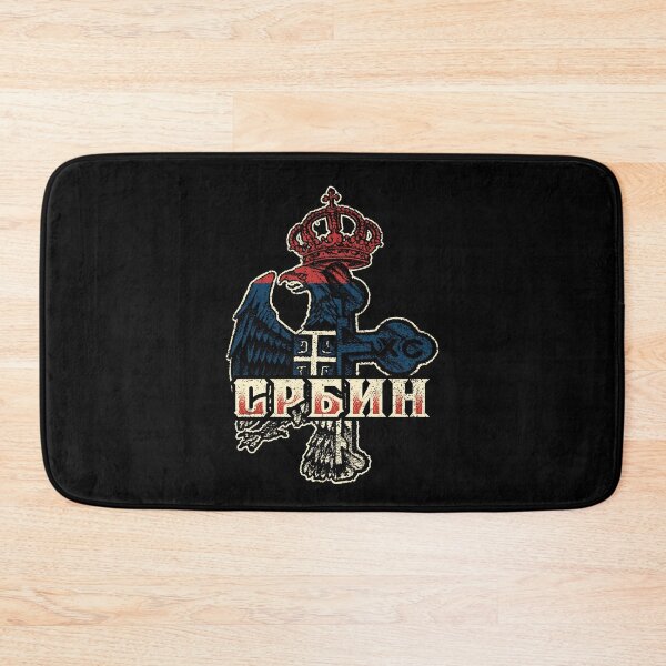 Item preview, Serbia Coat of Arms Flag Eagle Cross Serbian Cyrillic designed and sold by Mila1946.