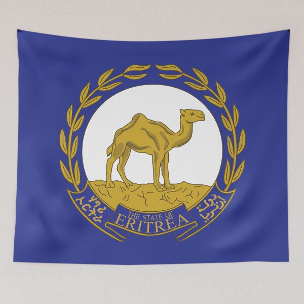 Item preview, Emblem_of_Eritrea_(or_argent_azur).svg designed and sold by PatsIsland.