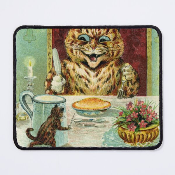 Item preview, Louis Wain Jack the Giant Killer Victorian Weird Christmas Greetings designed and sold by forgottenbeauty.