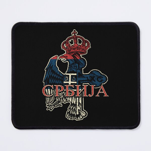Item preview, Serbia Coat of Arms Flag Eagle Cross Serbian Cyrillic designed and sold by Mila1946.