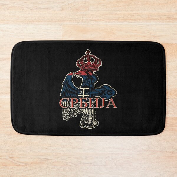 Item preview, Serbia Coat of Arms Flag Eagle Cross Serbian Cyrillic designed and sold by Mila1946.