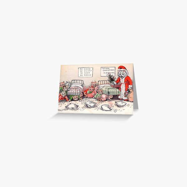 Item preview, Louis Wain Victorian Christmas Cats Greetings designed and sold by forgottenbeauty.