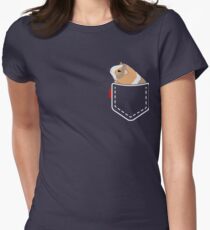 Poche de cochon de Guinée T-shirt col V femme
