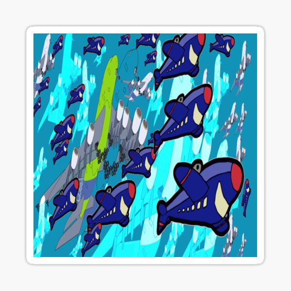 cultivate planesat sky Sticker