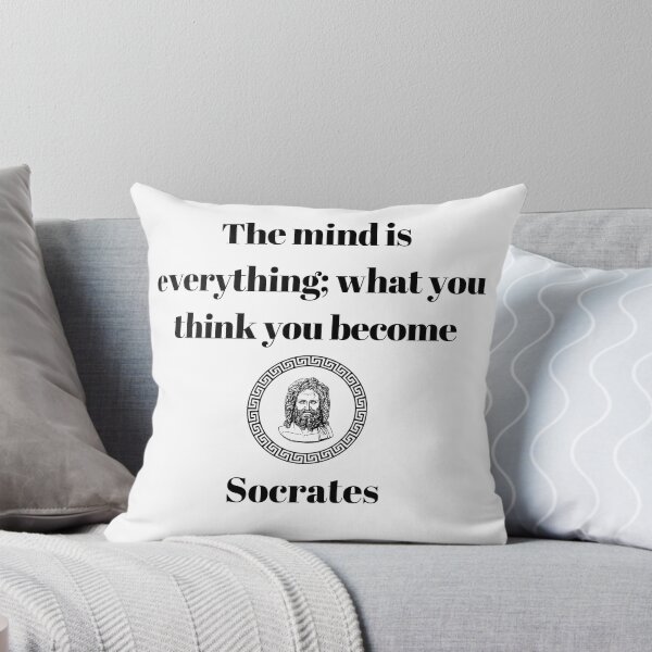Item preview, The mind is everything; what you think you become - Socrates' Quotes designed and sold by GreekPhilosophy.
